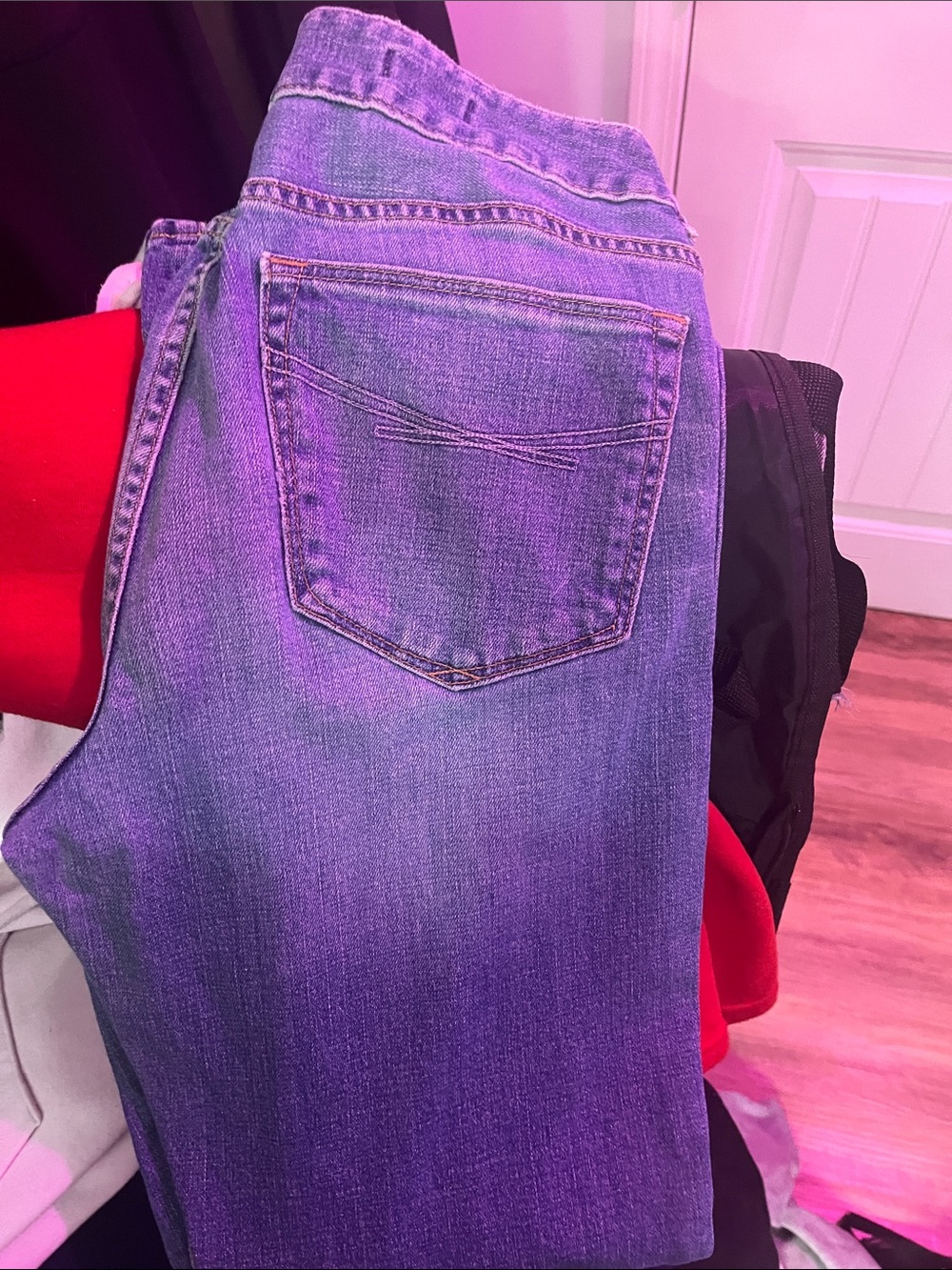 GAP Women's Straight Leg Jeans in Blue Denim